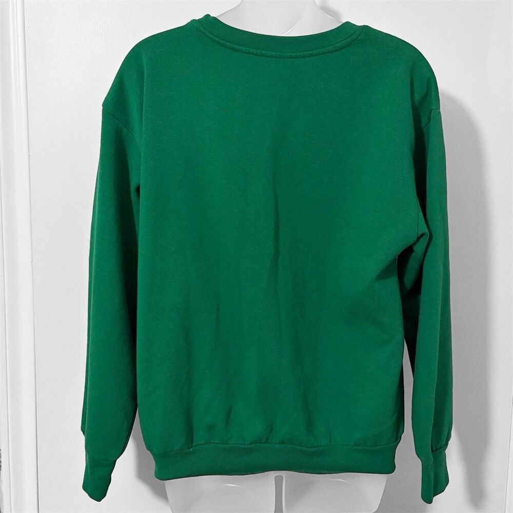 Peanuts Snoopy Small Christmas Sweatershirt Illuminating Lights Green Graphics - Picture 3 of 11